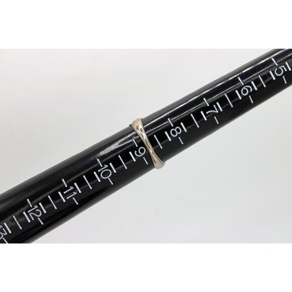 Silver-tone with Gold Accent A Signet Ring - Picture 5 of 5